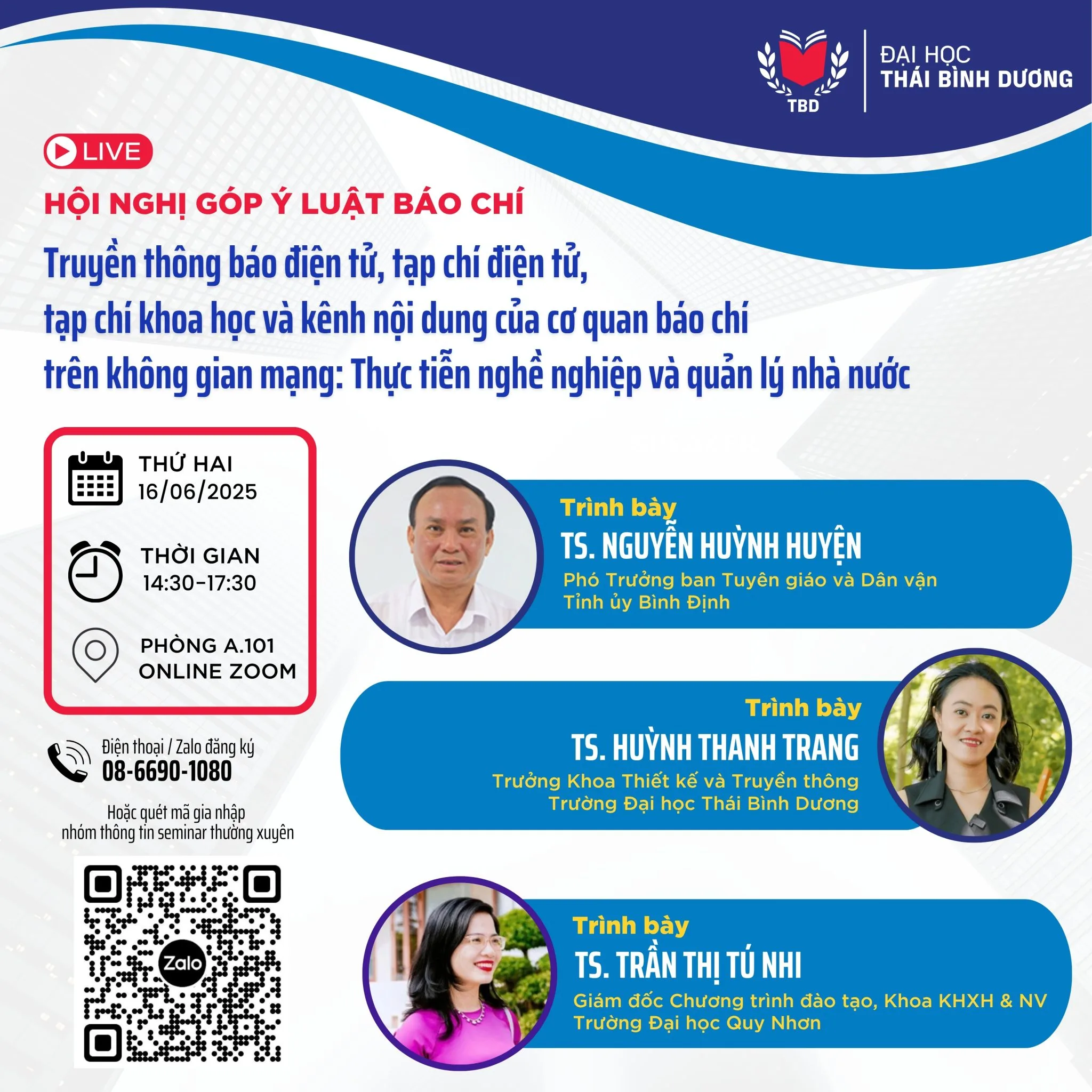 Hội nghị “Truyền thông báo điện tử, tạp chí khoa học và kênh nội dung của cơ quan báo chí trên không gian mạng: Thực tiễn nghề nghiệp và quản lý nhà nước”
