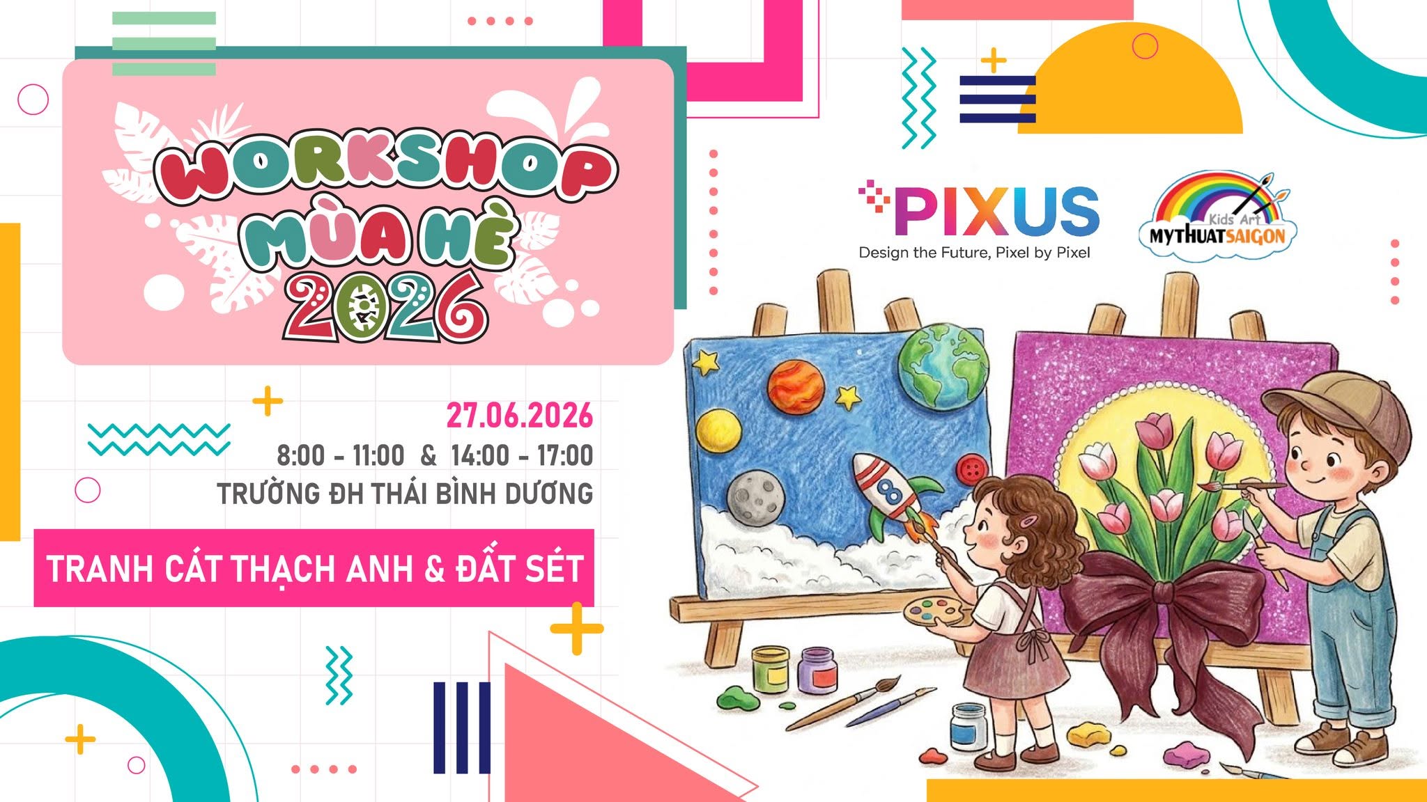 Workshop tranh cát thạch anh và đất sét